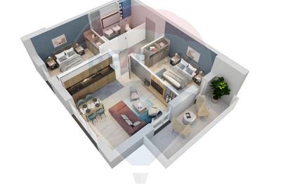 Apartament cu 3 camere decomandat în Central - 2