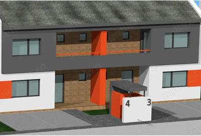 Zona str. Victoriei (str. Crizantemelor) - PROIECT NOU - case tip duplex, P+E, teren 360-442 mp - 2
