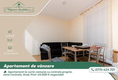 Apartament la curte comuna cu centrala proprie, zona Centrala, Arad - 1