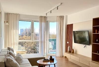 Apartament cu 2 camere semidecomandat, mobilat în Floreasca