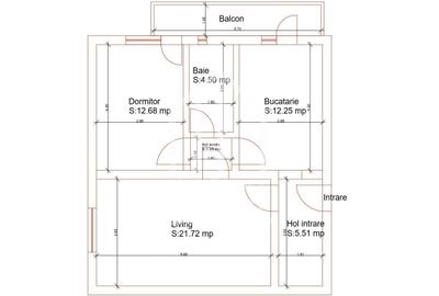 Apartament cu 2 camere decomandat, mobilat în Central - 2
