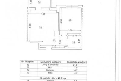 Apartament cu 2 camere decomandat în Central - 13