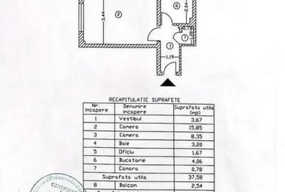 Apartament cu 2 camere semidecomandat în Victoriei