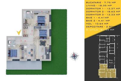 Apartament cu Gradina 4 Camere  Parcare Inclusa  Bloc Nou - 2
