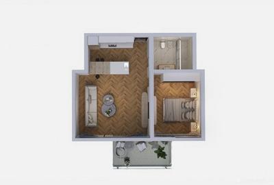 Apartament cu 2 camere nedecomandat în Nord - 12