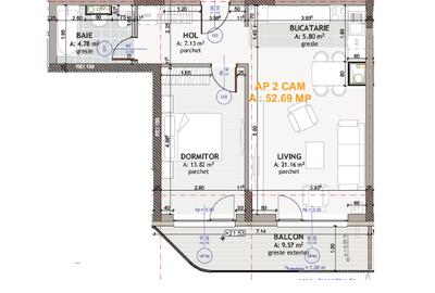 Apartament 2 camere finisat si mobilat, str Eroilor Floresti - 7