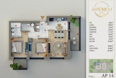 Metrou Nicolae Teclu | Apartament 3 camere | Incalzire pardoseala | Comsion 0% - 2