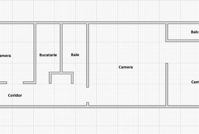 Vand Apartament 3 camere 64 m2 semidecomandat bloc 4 etaje la parter - 1