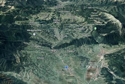 Teren plat P +4 Bran, panoramic munti, DN73, toate utilitatile - 16