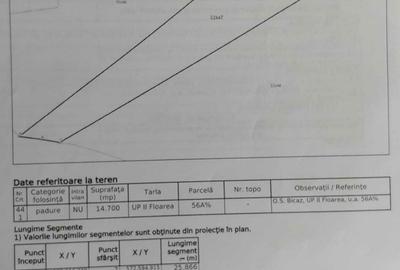 Teren de 14700 mp, în Bicazu Ardelean - 2