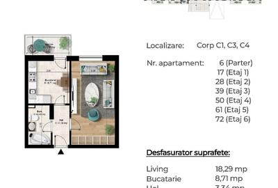 PROMOTIE!! Garsoniera spatioasa 39mp , Metrou Berceni 5-7min - 4