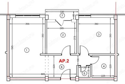 Apartament cu 2 camere decomandat în Central