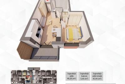 Apartament nou de vânzare – ARED City, Arad | Finalizare 2026 - 9