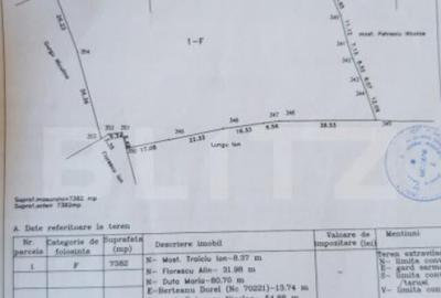 Teren de 7382 mp, în Central