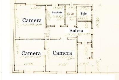 Casă individuală cu 3 camere cu Canalizare în Bujac - 12