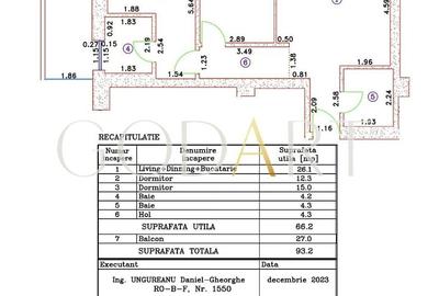 Apartament cu 3 camere decomandat în Iancu Nicolae - 23
