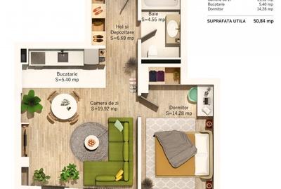 Apartament 2 camere, zona Parcul Central, imobil nou! - 3