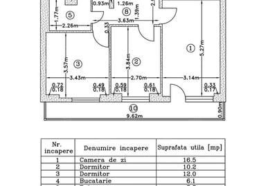Apartament cu 3 camere decomandat în Tei - 4