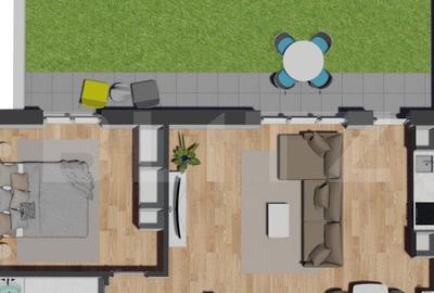 2 Camere | Terasa 50 mp | Zona Vivo