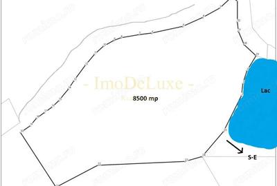 Teren extravilan langa lac, 8500mp, priveliste, acces, utilitati, zona Baciu - 8