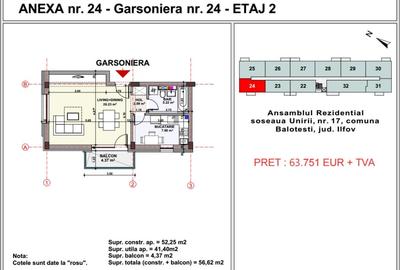 Garsoniera Balotesti central, Unirii Apartment's Balotesti - 7
