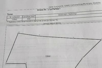 Teren intravilan de 854 mp, în Eșelnița - 2