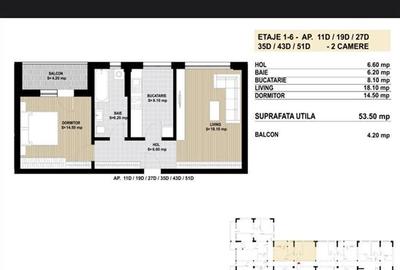 Apartament cu 2 camere decomandat în Berceni - 7