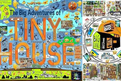 Tiny House Afacere Birou Locuit Vacanta Rulota Mini Casa Mobila Pe Roti Hambar Lemn Din Vis Natura - 9