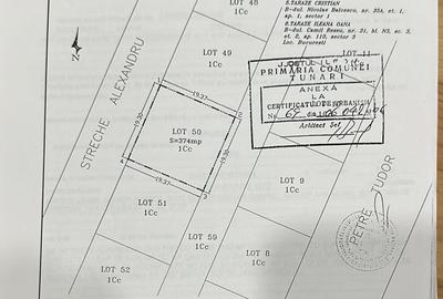Teren Construcții intravilan de 374 mp, în Tunari - 3