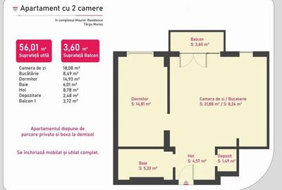 Apartament cu 2 camere decomandat în Central - 6