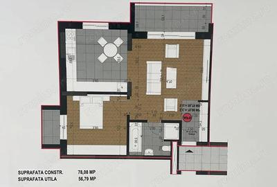 Apartament cu 2 camere semidecomandat în Sânmartin - 5