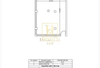 Spațiu comercial, de 65.2 mp, în Valea Lupului