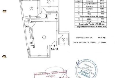 Apartament cu 3 camere semidecomandat în Bucureștii Noi