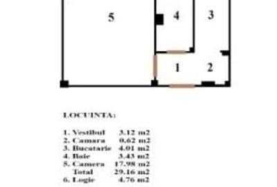 Bucur Obor metrou - Garsoniera decomandata, bloc mixt - 1