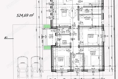 Casa, constructie noua, plan parter - Osorhei - IMOBIHOR - 2