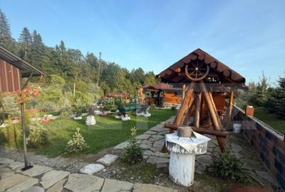 Cabana din lemn rotund, 2 camere, 140 mp, teren 2800 mp, Pal - 3