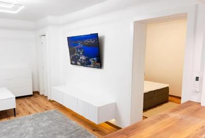 Floreasca,Barbu Vacarescu bl.reabilitat,mobilat,utilat,AC,geam la baie,renovat. - 2