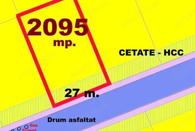 Teren de 2095 mp, în Cetate