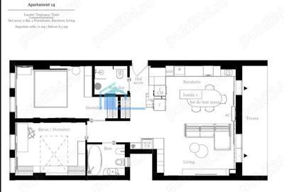 Apartament cu 3 camere decomandat, mobilat în Aradului - 21