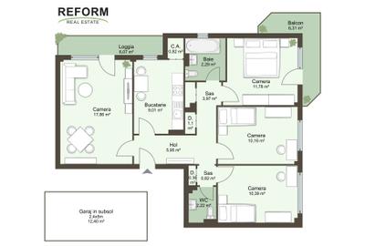 Apartament de vânzare – 4 camere, cartier Mărăști - 19