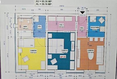 Apartament cu 3 camere decomandat în Unirii - 2