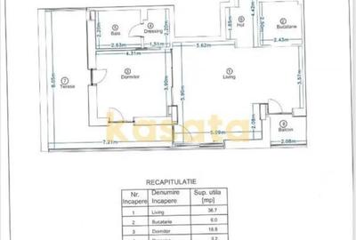 Apartament cu 2 camere semidecomandat, mobilat în Aviatorilor - 3