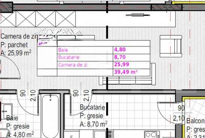 Apartament cu 1 camera + bucatarie inchisa , Soporului