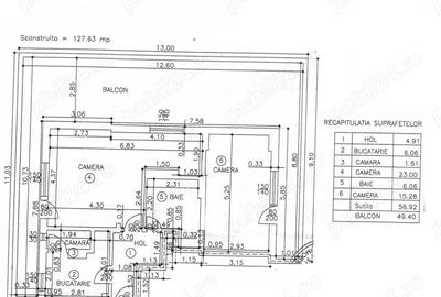 Bld Republicii etaj 9 din 9 suprafata totala 127 mp Bld Republicii etaj 9 din 9 suprafata totala 127 mp - 1
