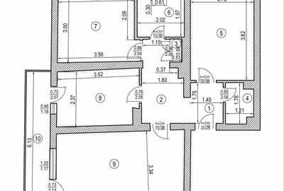 Apartament cu 3 camere decomandat în Pietrișu - 2