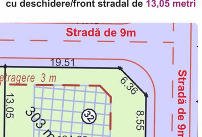 Teren Construcții intravilan de 303 mp, în Viile Sibiului - 1