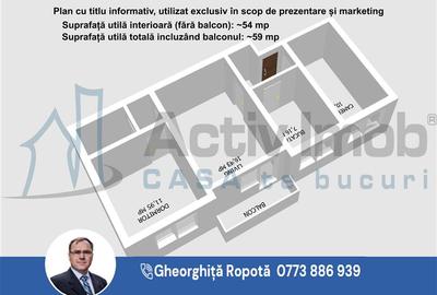 Apartament cu 3 camere semidecomandat în Central - 17