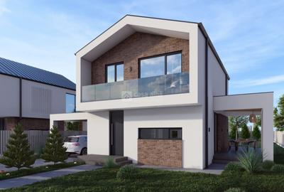 Bucium - Visan, locuinta noua, P+E, design modern - 2