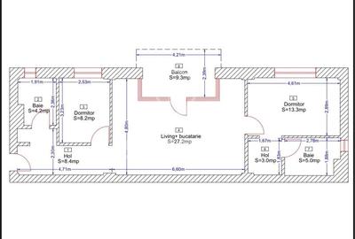 Apartament 3 camere LUX 70mp BLOC NOU Borhanci - 3
