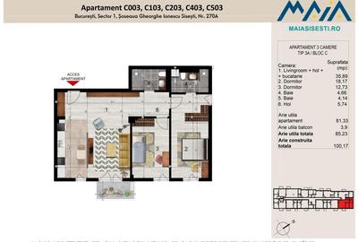 3 CAMERE | FINISAJE PREMIUM | SISESTI | LANGA METROU STRAULESTI - 2